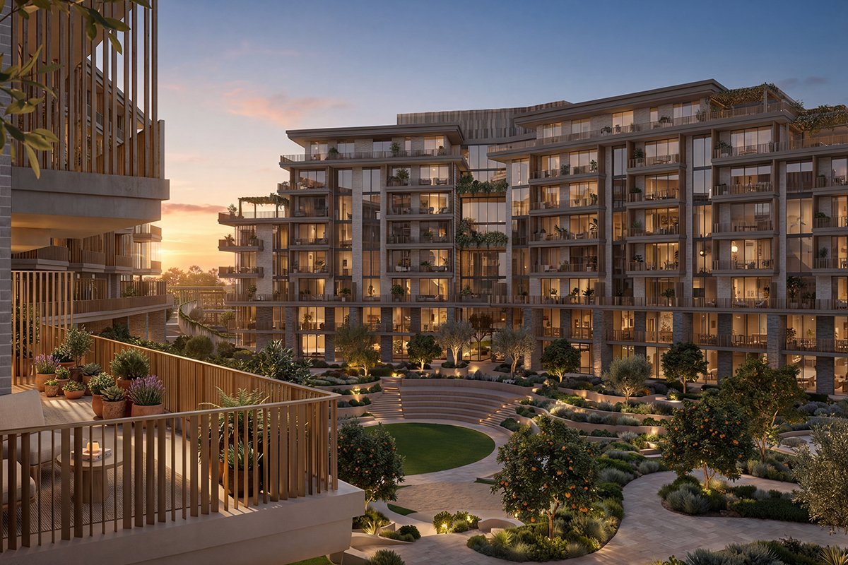 Arancia Yards residences and green landscape