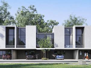 Modern townhouse living in Masaar, an Arada development, showcasing contemporary architectural style.